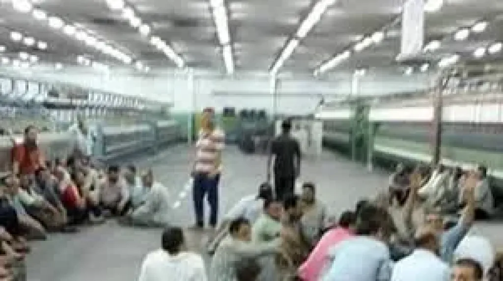 شاهد|  لقاءات خاصة مع عمال مصنع الغزل والنسيج بالمحلة الكبرى