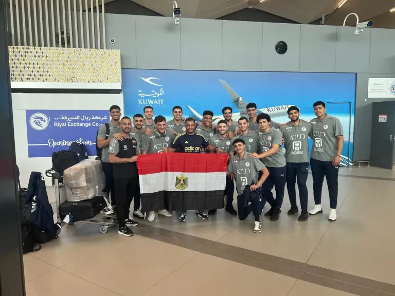 بعثة شباب اليد تصل الكويت للمشاركة  في كأس العرب