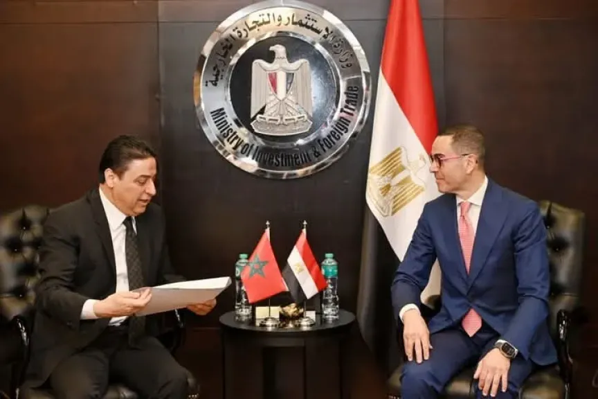 وزير الاستثمار والتجارة الخارجية يستقبل نظيره المغربي لبحث سبل تطوير الشراكة الاقتصادية بين البلدين