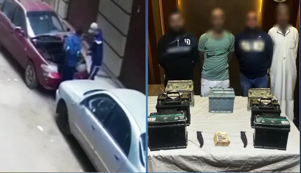 ارتكبوا 5 جرائم.. ضبط عاطلين لقيامهما بسرقة البطاريات في الغربية
