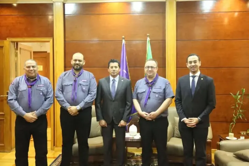 وزير الشباب والرياضة يلتقي الأمين العام للمنظمة العالمية للحركة الكشفية بالإنابة