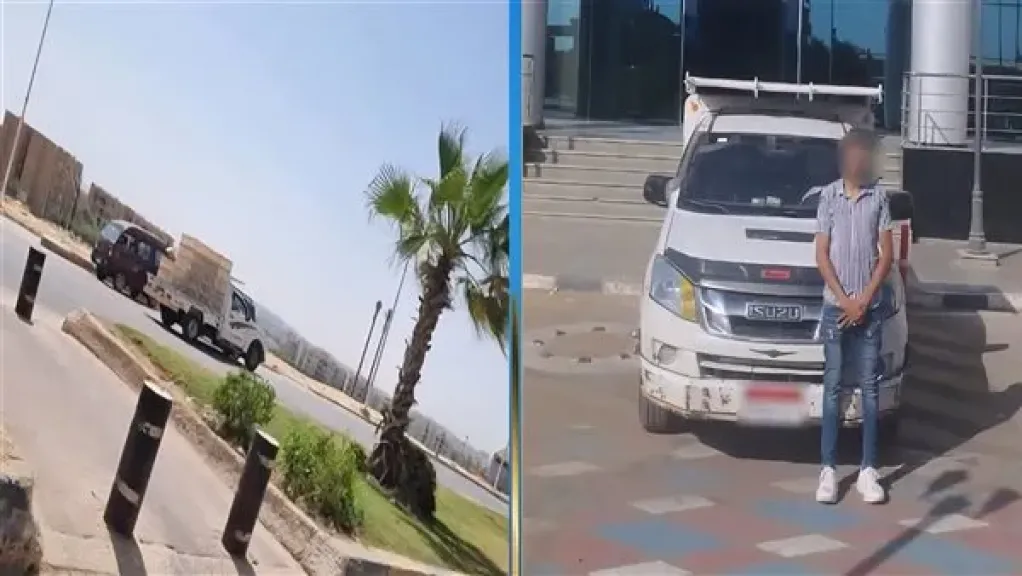 القبض على قائد سيارة نقل لسيره عكس الاتجاه في الشيخ زايد