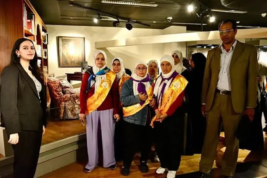 زيارة لمعرض ”السادات” ضمن فعاليات المعسكر الأول لذوي الهمم بمكتبة الإسكندرية