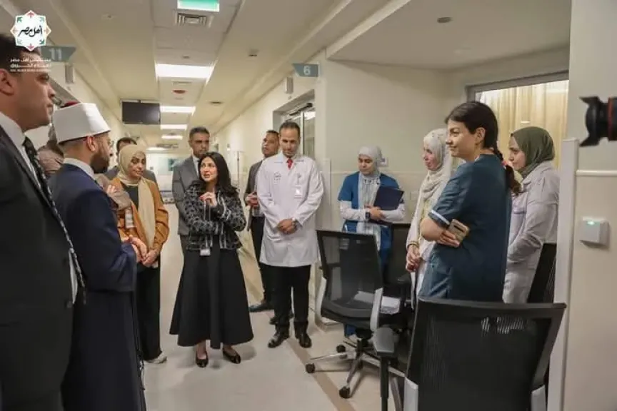 خلال زيارته لمستشفى أهل مصر .. وزير الأوقاف يشيد بتميز المستشفى وفريقه الطبي