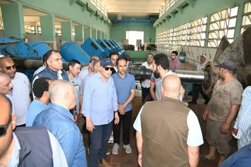 وزير الري يتفقد حالة ترعة السلام ومحطتى السلام ٢ amp; ٣ بمحافظة الشرقية