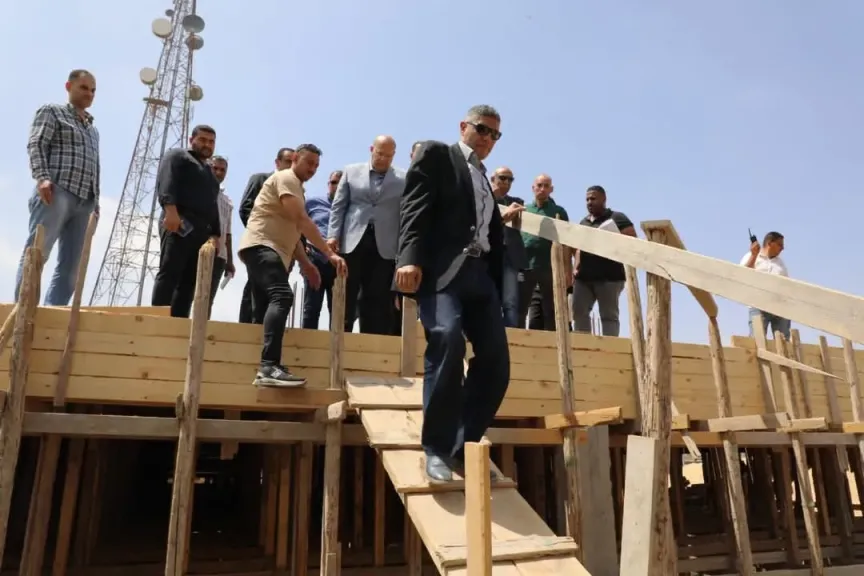محافظ الجيزة يتابع معدلات تنفيذ مبنى مجلس مدينة العياط الجديد