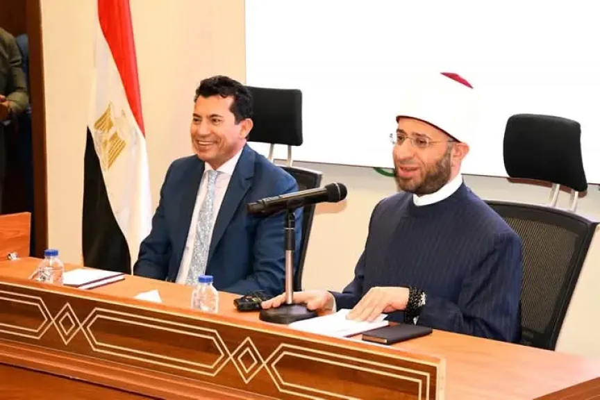 وزيرا الشباب والأوقاف يلتقيان أعضاء اتحاد بشبابها