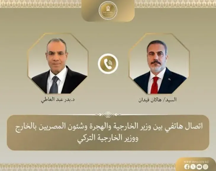 اتصال هاتفى بين وزير الخارجية والهجرة ونظيره التركى