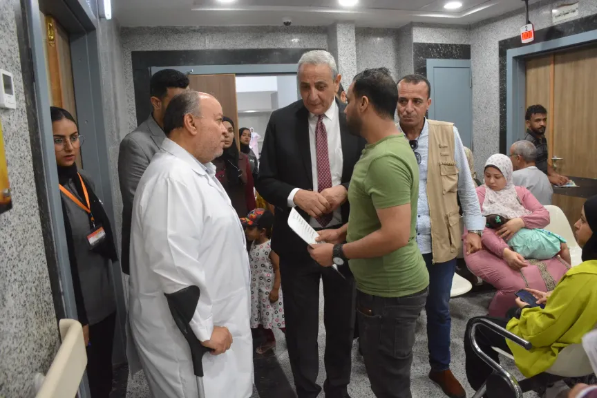 محافظ الغربية في زيارة مفاجئة لمستشفى طنطا العام الجديد