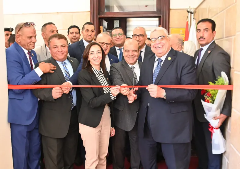 محافظ البحيرة ورئيس مجلس الدولة يفتتحان فرع  توثيق مجمع محاكم مجلس الدولة بالبحيرة