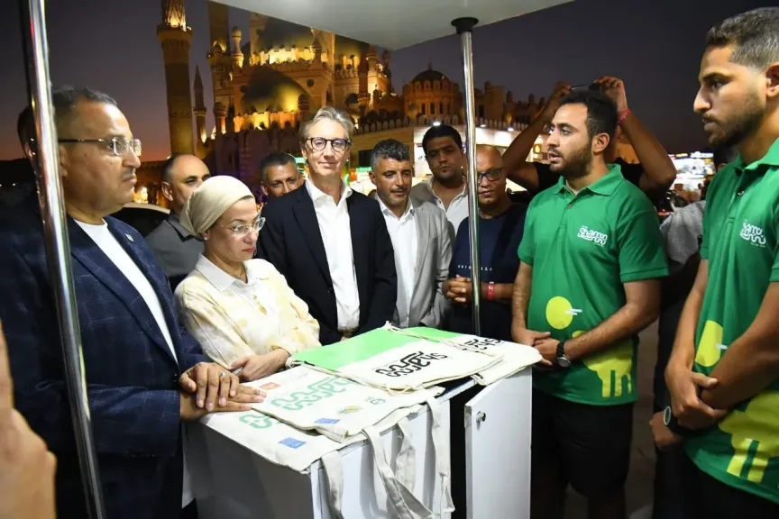 وزيرة البيئة ومحافظ جنوب سيناء يطلقان حملة رفع الوعي البيئي ضمن أنشطة مشروع شرم الشيخ خضراء