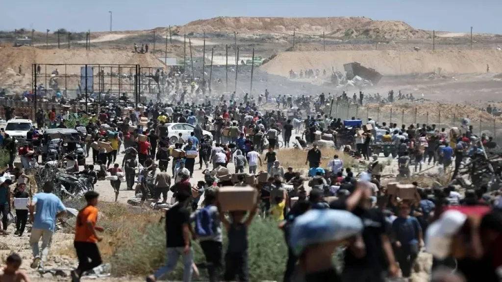الاحتلال الإسرائيلي يفتح النار على طالبي المساعدات الإنسانية في رفح