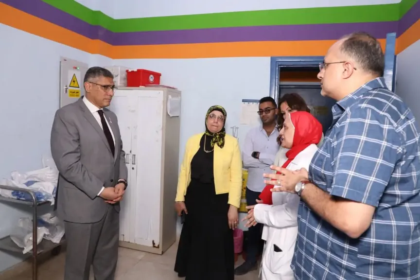 محافظ الجيزة يتفقد مستشفى الشيخ زايد العام ويوجه بسرعة الانتهاء من أعمال التطوير ورفع كفاءة الخدمات الطبية