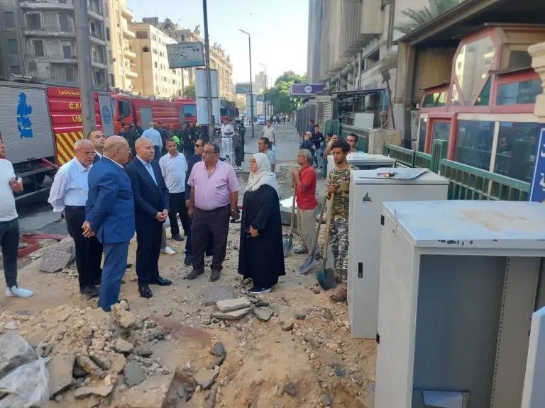 محافظ القاهرة يوجه بتقديم الدعم اللوجستي الكامل لإصلاح سنترال رمسيس