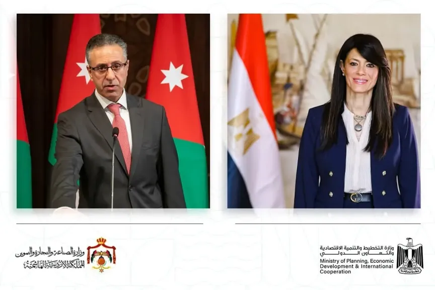 «المشاط» توجه الشكر لوزير الصناعة والتجارة والتموين الأردني على التنسيق والمتابعة المستمرة لإتمام فعاليات اللجنة العليا المشتركة