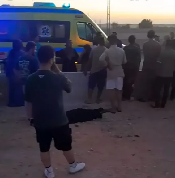 جانب من الحادث 