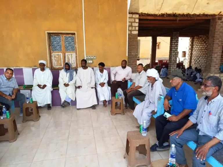 جانب من لقاء العبابدة بأسوان