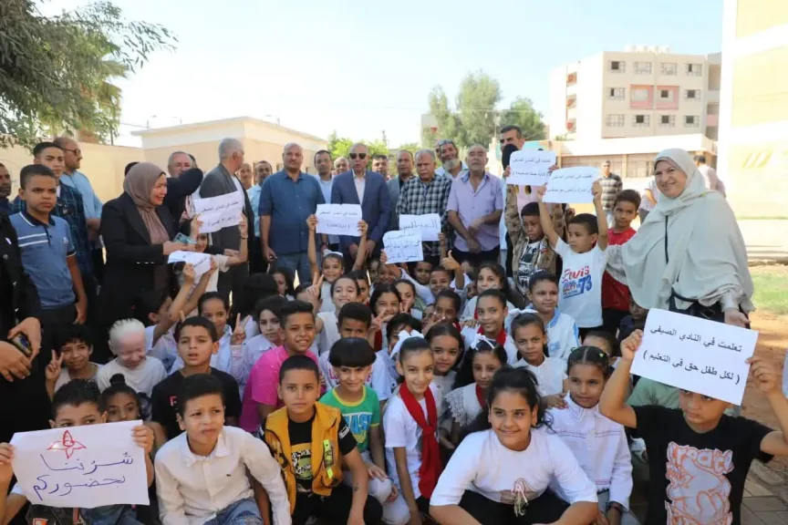 محافظ المنيا يتفقد صيانة مدرسة استعدادًا للعام الدراسي الجديد