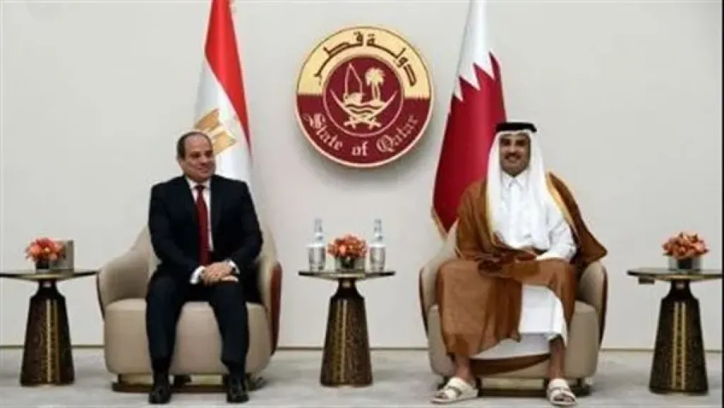 الرئيس السيسى ورئيس قطر