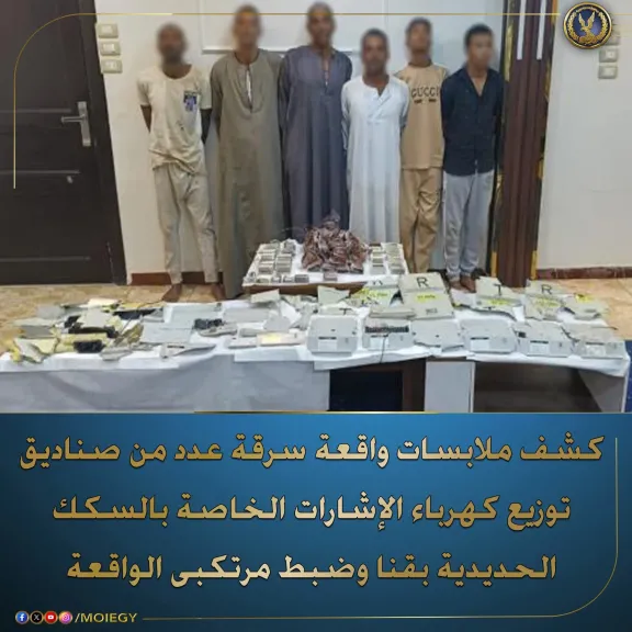 سارقى الكابلات بقنا 