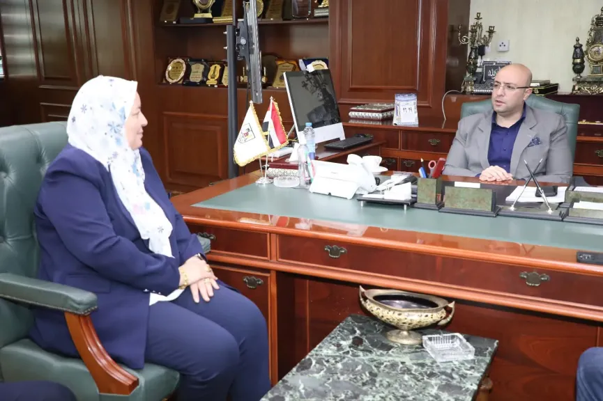 محافظ بني سويف ووكيل وزارة التربية والتعليم 