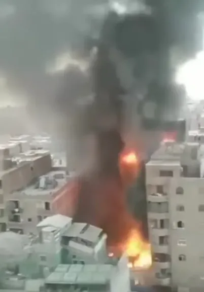 حريق منطقة الحرفيين