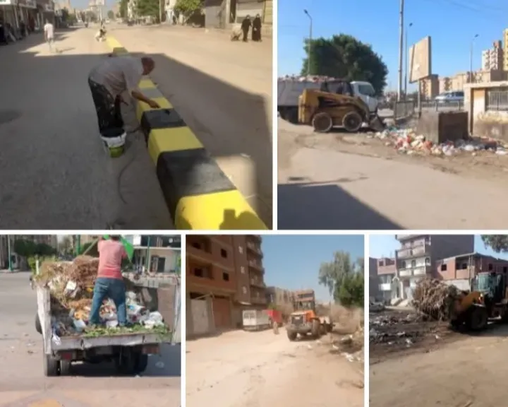 جهودًا مكثفة للنظافة بمراكز المنيا 