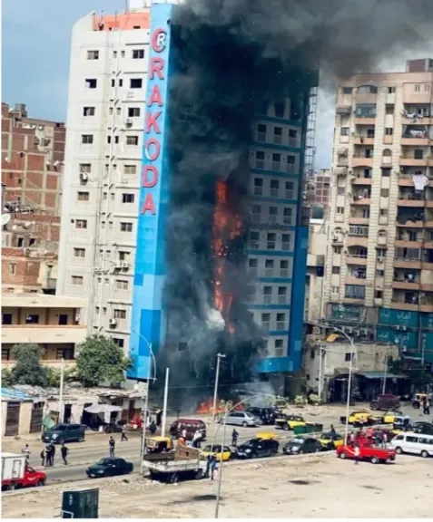  حريق مستشفى راقودة بالإسكندرية