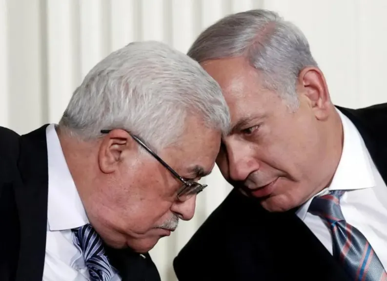 الرئيس الفلسطيني ورئيس الوزراء الإسرائيلي
