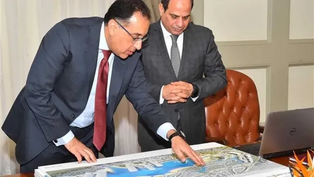 عبد الفتاح السيسي ورئيس الوزراء