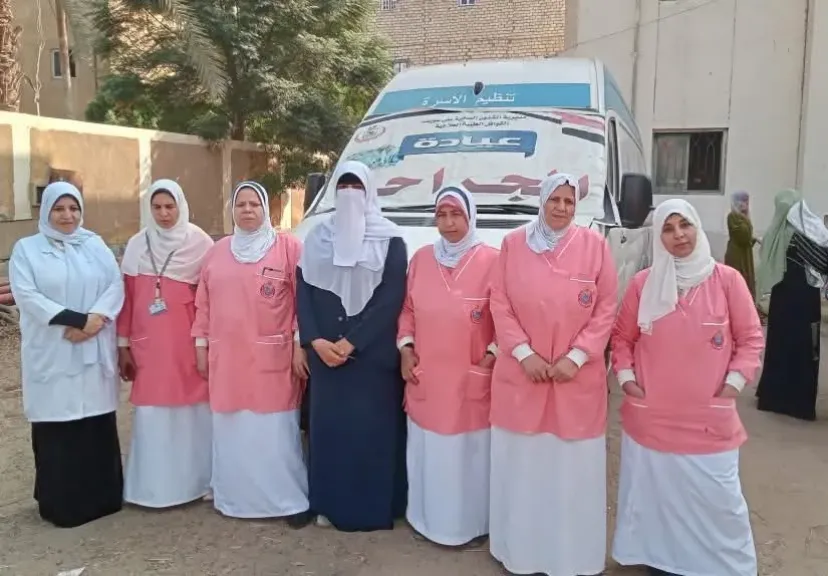 أعضاء القافلة الطبية 