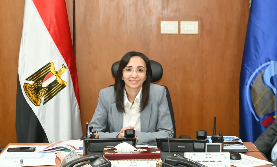 الدكتوره جاكلين عازر محافظ البحيرة 