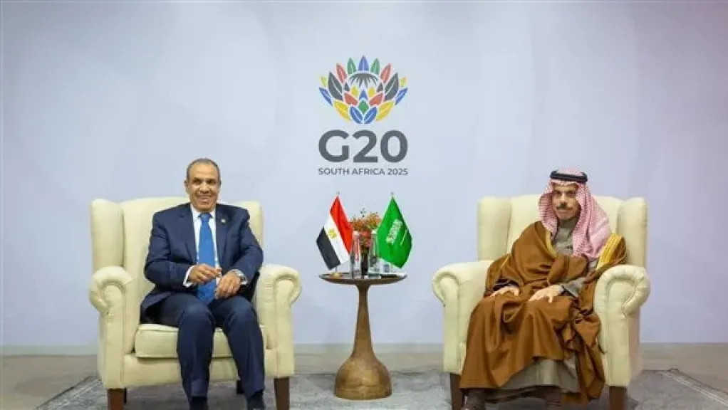 بدر عبد العاطي ونظيره السعودي 