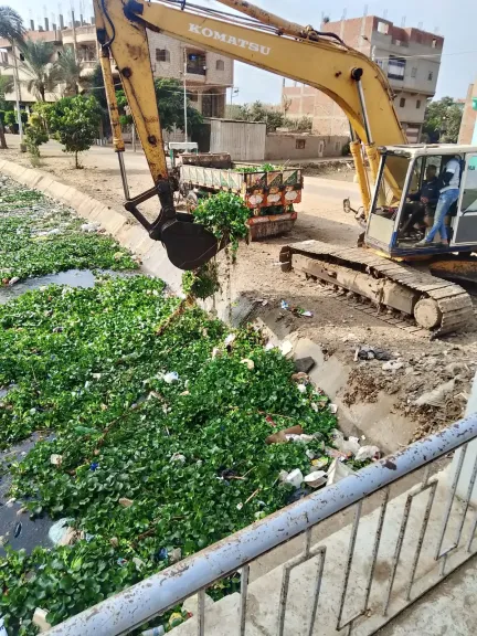 اعمال تطهير ترعة العطف