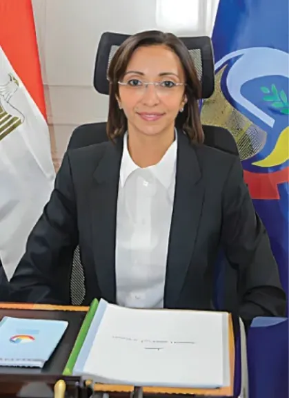 الدكتوره جاكلين عازر محافظ البحيرة 