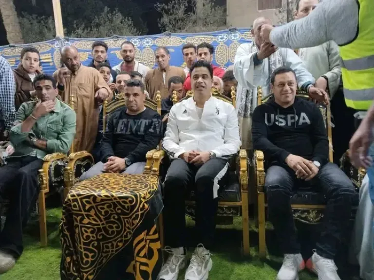 نجوم الاهلي والزمالك أثناء انتخابات الفيوم 