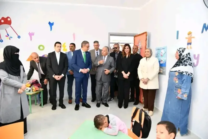 محافظ الفيوم يفتتح مدرسة المكفوفين 