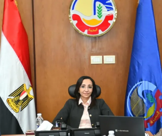 الدكتوره جاكلين عازر محافظ البحيرة 