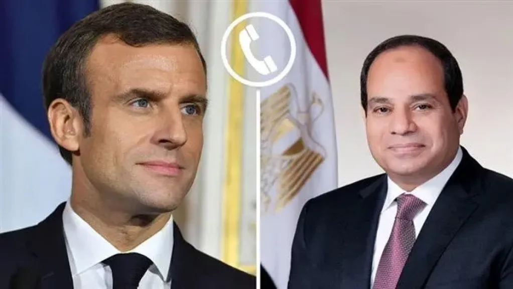 عبد الفتاح السيسي ونظيره الفرنسي 
