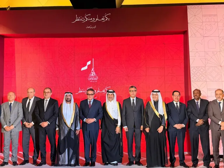 خلال مشاركته حفل السفارة بالقاهرة.. رئيس البرلمان العربي يهنئ دولة قطر بمناسبة اليوم الوطني