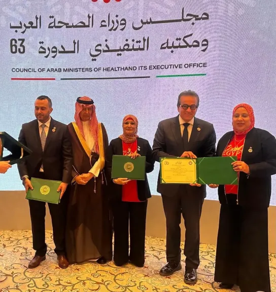فوز مصر بجائزتي الطبيب العربي والعمل المميز في التمريض والقبالة خلال أعمال مجلس وزراء الصحة العرب الـ63