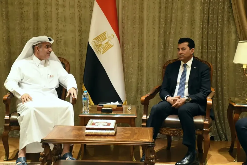 وزير الشباب والرياضة يستقبل وفدًا شبابيًا قطريًا في زيارة رسمية إلى مصر