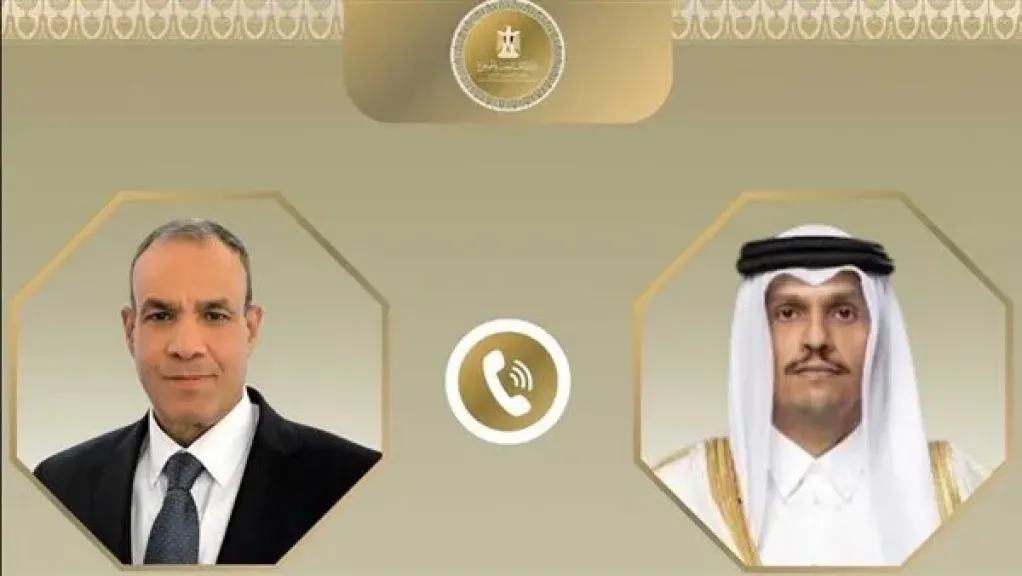 بدر عبد العاطي ووزير خارجيه دوله قطر