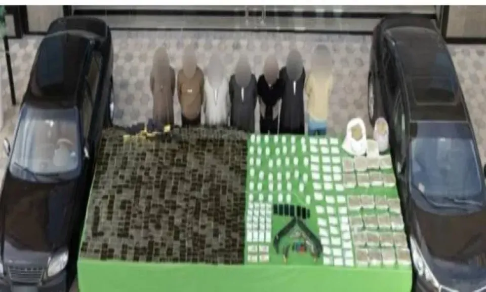 المضبوطات والمتهمين 