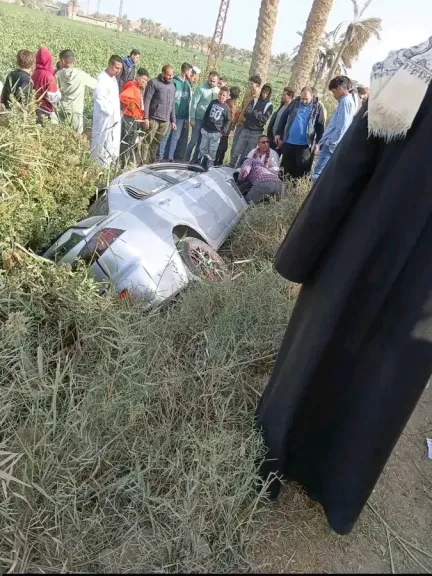 حادث بطريق الفيوم الزراعي 