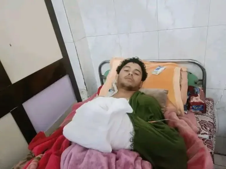 المصاب احمد 