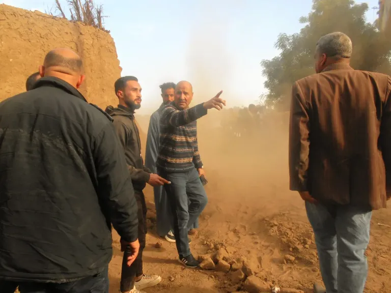 إنهيار منزل بقرية فاو مركز دشنا