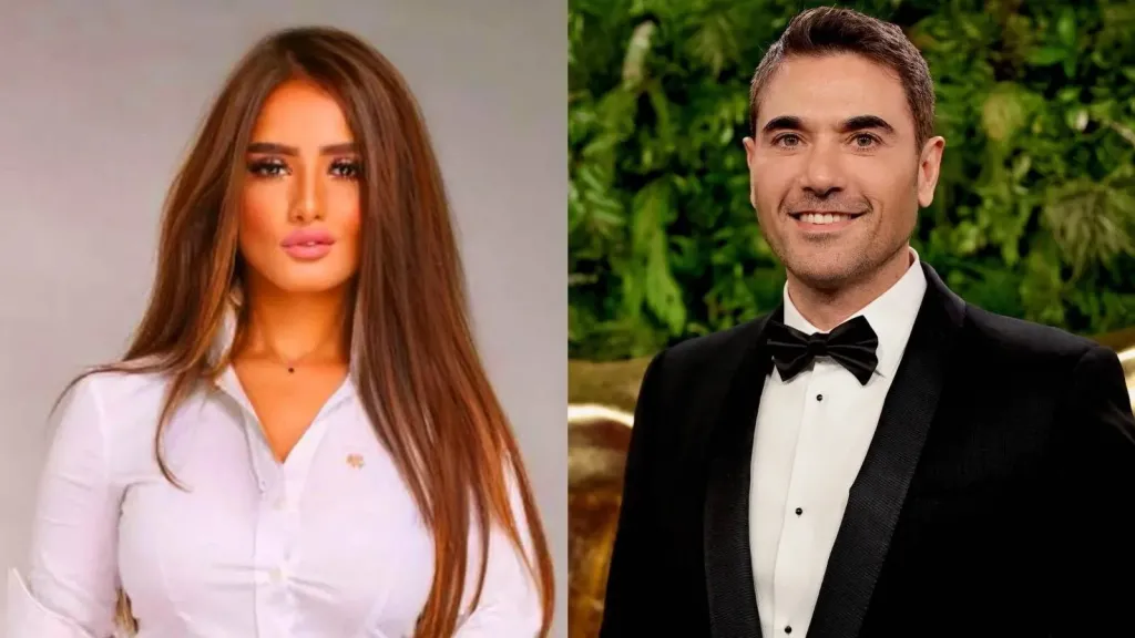 الفنان أحمد عز والفنانة زينة