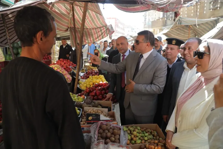 محافظ قنا يتفقد معرض