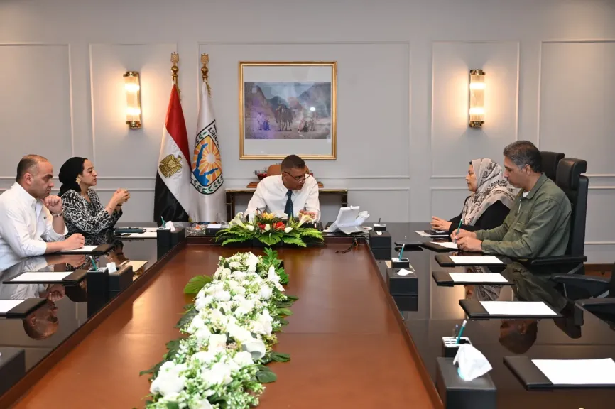 متابعة الموقف التنفيذي لمنظومة مياه الشرب والصرف الصحي 